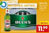 Pils im Angebot bei Netto Marken-Discount in Frankfurt Pils Angebote von Beck's bei Netto Marken-Discount Frankfurt für 11,99 €