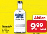 Vodka Angebote von Absolut bei Markant Nordwest Aurich für 9,99 €
