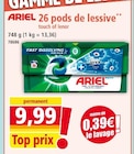 26 pods de lessive** - Ariel en promo chez Norma Colmar à 9,99 €