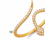 bague diamants 0,13 ct, taille 54, or jaune 1,59 g dans le catalogue E.Leclerc
