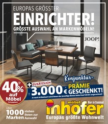 Möbel Inhofer Prospekt für Singen mit 20 Seiten Möbel Inhofer Prospekt für Singen: "EUROPAS GRÖSSTER EINRICHTER!", 20 Seiten, 14.09.2022 - 01.10.2022
