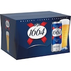 Bière blonde - 1664 en promo chez Carrefour Nanterre à 10,65 €