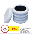 Pouf de rangement en promo chez Intermarché Hyper Pouf de rangement dans le catalogue Intermarché Hyper