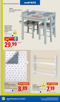 Promotion Literie dans le prospectus Lidl, valable du 16/02/2026 au 19/02/2026 Promo Literie dans le catalogue Lidl du moment à la page 12