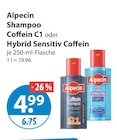 Shampoo Coffein C1 von Alpecin im aktuellen V-Markt Prospekt für 4,99 €
