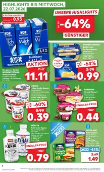 Milch im aktuellen Kaufland Prospekt (Hannover) Milch im Kaufland Prospekt "Hier bin ich richtig" mit 65 Seiten (Hannover)