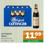 Malz Angebote von Oettinger bei Getränke A-Z Neubrandenburg für 11,99 €