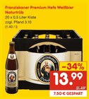 Aktuelle Franziskaner Angebote bei Netto Marken-Discount in Gelsenkirchen Aktuelles Premium Hefe Weißbier Naturtrüb Angebot bei Netto Marken-Discount in Gelsenkirchen ab 13,99 €