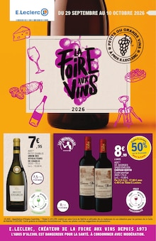 Catalogue E.Leclerc de la semaine 41, "LA FOiRE AUX ViNS", page 1, 26/09/2026 - 10/10/2026 Prospectus E.Leclerc en cours, "LA FOiRE AUX ViNS", page 1 sur 124