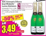 AOC Crémant d'Alsace brut Médaillé - LUCIEN EDELSTEIN dans le catalogue Norma