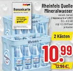 Mineralwasser von Rheinfels Quelle im aktuellen Trinkgut Prospekt