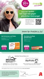 mea - meine apotheke Prospekt für Mönchweiler mit 4 Seiten mea - meine apotheke Prospekt für Mönchweiler: "Unsere Juli-Angebote", 4 Seiten, 01.07.2025 - 31.07.2025