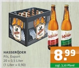 HASSERÖDER Pils, Export bei Getränke A-Z im Penkun Prospekt für 8,99 €