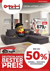 Aktueller Opti-Wohnwelt Prospekt mit Wohnzimmer, "Deutschlands Bester Preis", Seite 1