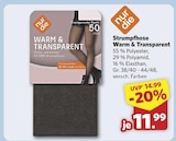 Strumpfhose Warm & Transparent im Angebot bei combi in Bünde Strumpfhose Warm & Transparent Angebote von nur die bei combi Bünde für 11,99 €
