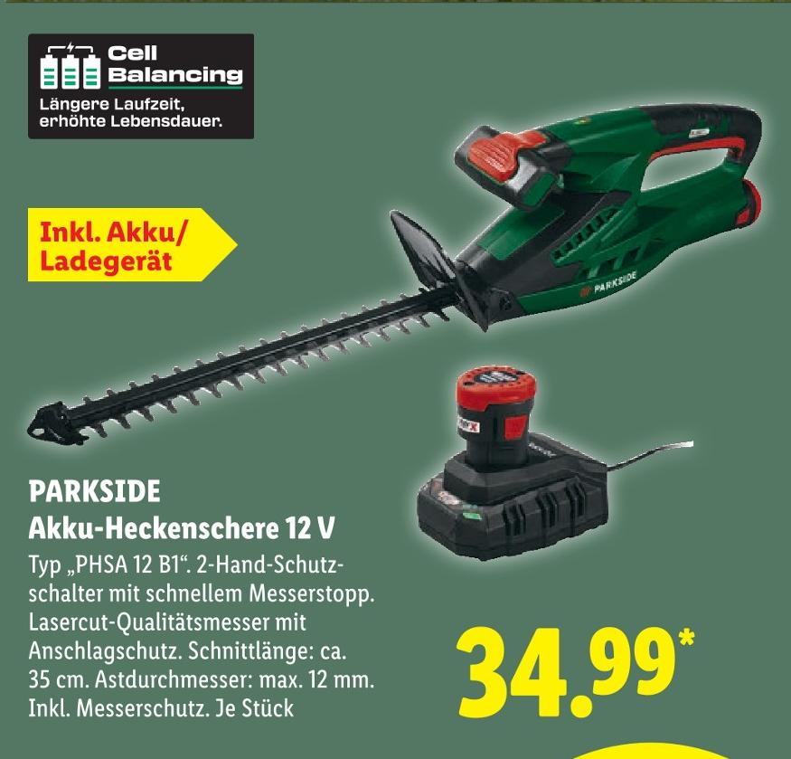Akku-Heckenschere 12 V