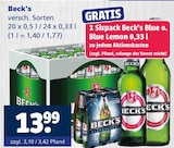 Aktuelles Beck's Angebot bei Getränkewelt in Oberhausen ab 13,99 €
