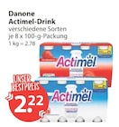 Actimel-Drink von Danone im aktuellen V-Markt Prospekt für 2,22 €