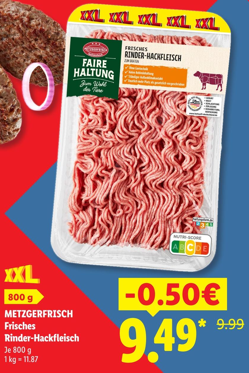Frisches Rinder-Hackfleisch