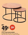 Set de 2 tables basses gigognes dans le catalogue E.Leclerc