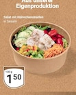 Salat mit Hähnchenstreifen in Sesam Angebote bei GLOBUS Erlangen für 1,50 €