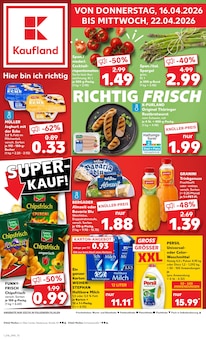 Kaufland Prospekt der Woche "Aktuelle Angebote" Seite 1, 16.04.2026 bis 22.04.2026 für Meißen Aktueller Kaufland Prospekt "Aktuelle Angebote" Seite 1 von 56 Seiten für Meißen
