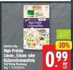 High-Protein-Linsen-, Erbsen- oder Kichererbsenwaffeln von EDEKA Bio für 0,99 € bei EDEKA im Angebot High-Protein-Linsen-, Erbsen- oder Kichererbsenwaffeln von EDEKA Bio im aktuellen EDEKA Prospekt