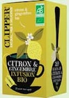 Infusion bio citron gingembre - CLIPPER dans le catalogue Intermarché