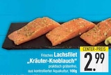 Aktuelles Frisches Lachsfilet "Kräuter-Knoblauch" Angebot bei EDEKA in München ab 2,99 €