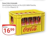 Limonade im Angebot bei GLOBUS in Neuwied Limonade Angebote von Coca-Cola bei GLOBUS Neuwied für 16,99 €