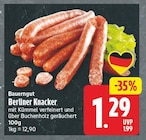 Berliner Knacker von Bauerngut für 1,29 € bei EDEKA im Angebot Berliner Knacker von Bauerngut im aktuellen EDEKA Prospekt