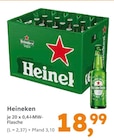 Bier Angebote von Heineken bei Globus-Baumarkt Homburg für 18,99 €