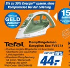 Dampfbügeleisen Easygliss Eco FV5781 im Angebot bei expert in Aalen Dampfbügeleisen Easygliss Eco FV5781 Angebote von Tefal bei expert Aalen für 44,00 €