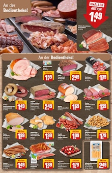 Mettwurst im aktuellen REWE Prospekt (Hamburg) Mettwurst im REWE Prospekt "Dein Markt" mit 40 Seiten (Hamburg)
