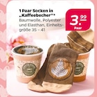 1 Paar Socken in 'Kaffeebecher' im aktuellen Netto mit dem Scottie Prospekt