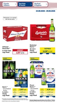 Becks im aktuellen METRO Prospekt (Bergisch Gladbach) Becks im METRO Prospekt "Wochenangebote" mit 51 Seiten (Bergisch Gladbach)