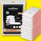 Lot de 10 sacs de rangement sous vide - COMPACTOR en promo chez Hyper U Reims à 17,99 €