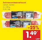 Schinkenzwiebelmettwurst für 1,49 € bei Netto Marken-Discount im Angebot Schinkenzwiebelmettwurst im aktuellen Netto Marken-Discount Prospekt