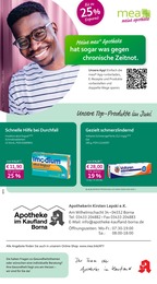 mea - meine apotheke Prospekt für Borna mit 4 Seiten mea - meine apotheke Prospekt für Borna: "Unsere Juni-Angebote", 4 Seiten, 01.06.2026 - 30.06.2026