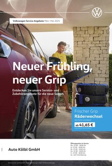 Volkswagen Prospekt Neuer Frühling, neuer Grip mit 1 Seite