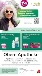 Aktueller mea - meine apotheke Apotheken Prospekt für Dachau: Unsere Mai-Angebote mit 4} Seiten, 01.05.2026 - 31.05.2026