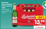 Original Czech Imported Lager Angebote von Budweiser Budvar bei Netto Marken-Discount Zossen für 13,99 €