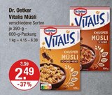 Vitalis Müsli von Dr. Oetker im aktuellen V-Markt Prospekt für 2,49 €