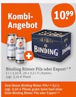 Römer Pils oder Export Angebote von Binding bei tegut Eschwege