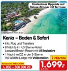 Kenia – Baden & Safari von Leopard Beach Resort & Spa für 1.699,00 € bei Netto Marken-Discount im Angebot Kenia – Baden & Safari von Leopard Beach Resort & Spa im aktuellen Netto Marken-Discount Prospekt