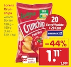 Crunchips im Angebot bei Netto Marken-Discount in Krefeld Crunchips Angebote von Lorenz bei Netto Marken-Discount Krefeld für 1,11 €