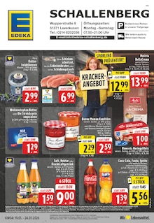 Coca Cola im EDEKA Prospekt "Aktuelle Angebote" mit 26 Seiten (Leverkusen)