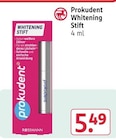 Whitening Stift im Rossmann Prospekt Whitening Stift von Prokudent im aktuellen Rossmann Prospekt für 5,49 €