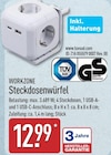Steckdosenwürfel von WORKZONE für 12,99 € bei ALDI Nord im Angebot Steckdosenwürfel von WORKZONE im aktuellen ALDI Nord Prospekt