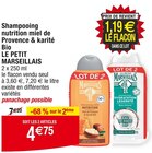 Promo Shampooing nutrition miel de Provence & karité Bio à 4,75 € dans le catalogue Cora à Bellerive-sur-Allier